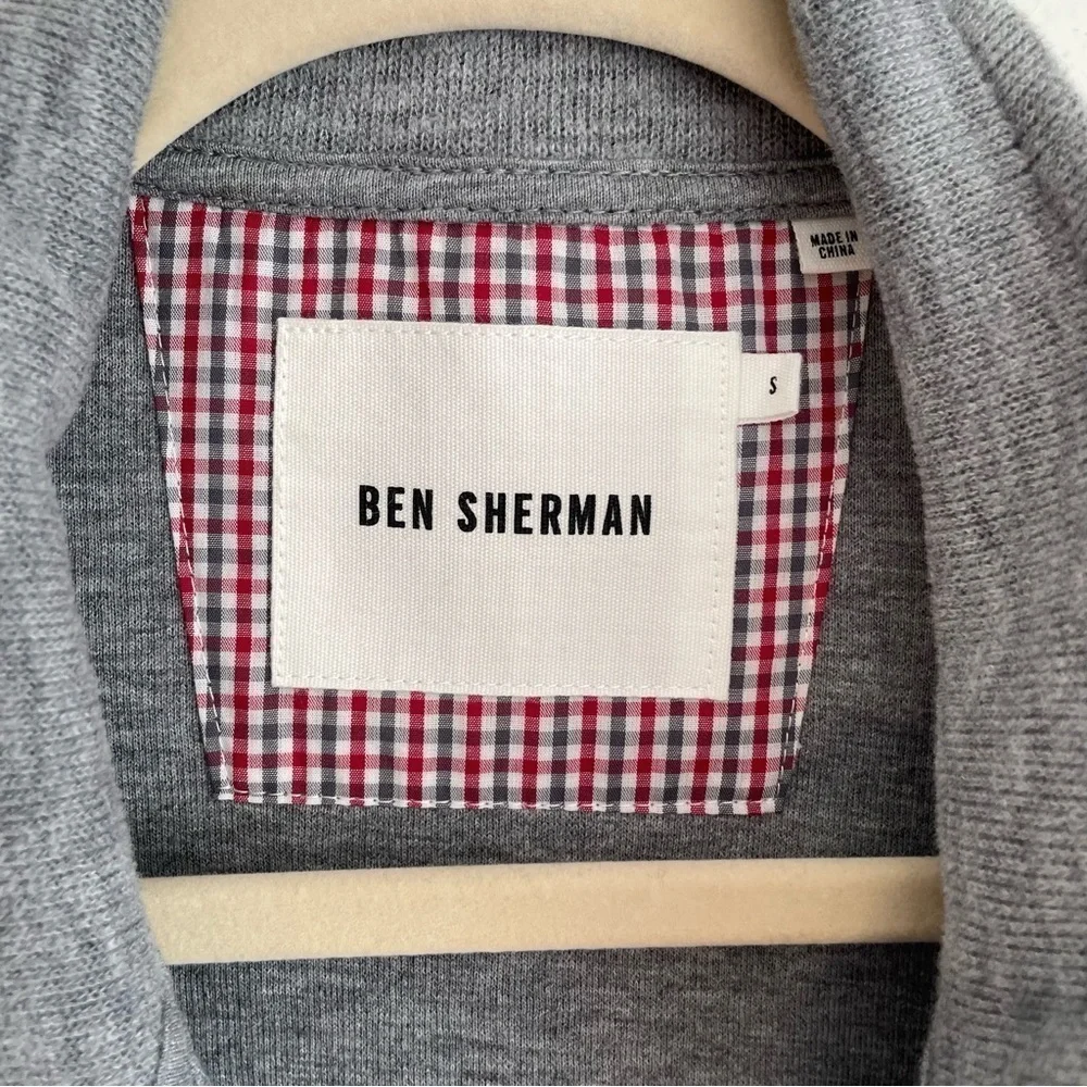 Ben Sherman Men’s Sweater Cardigan Knit zip up preppy academia teacher professor
